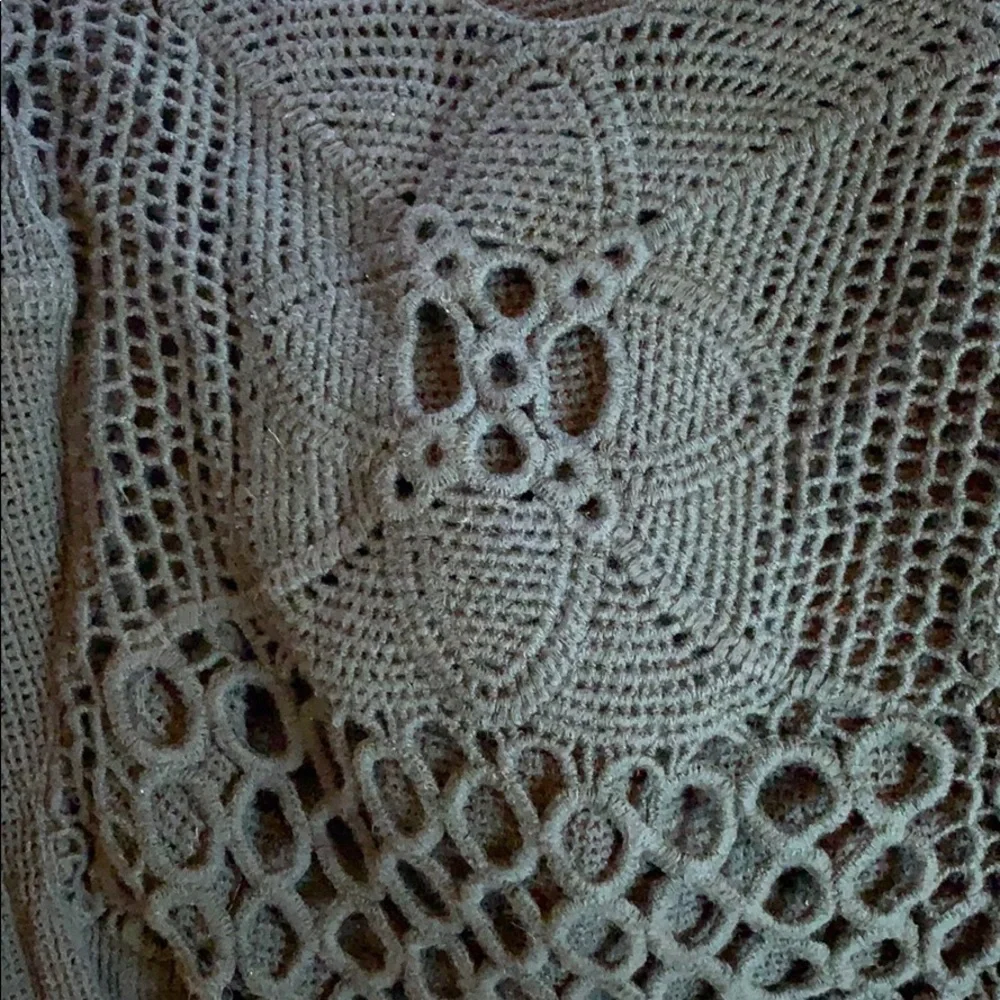 Soft Surroundings black crochet top/coverup Size Small